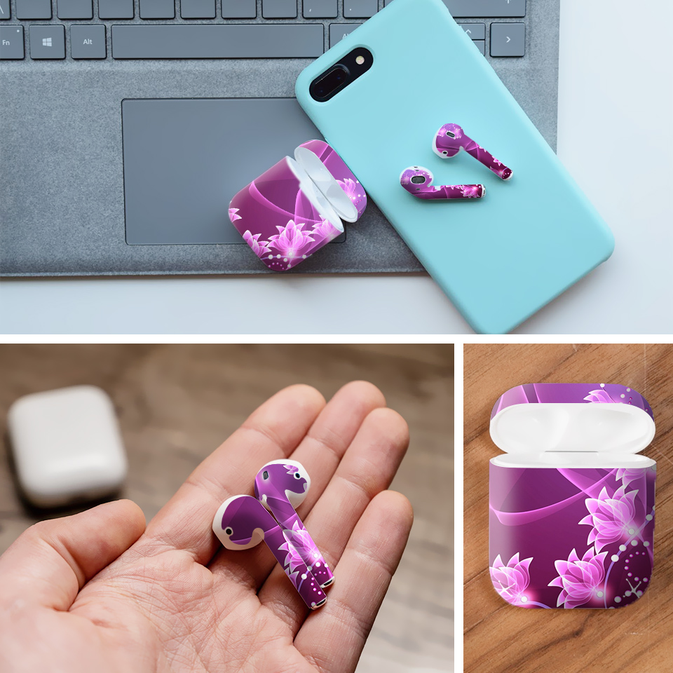 Miếng dán skin chống bẩn cho tai nghe AirPods in hình Họa tiết - HTx147 (bản không dây 1 và 2)