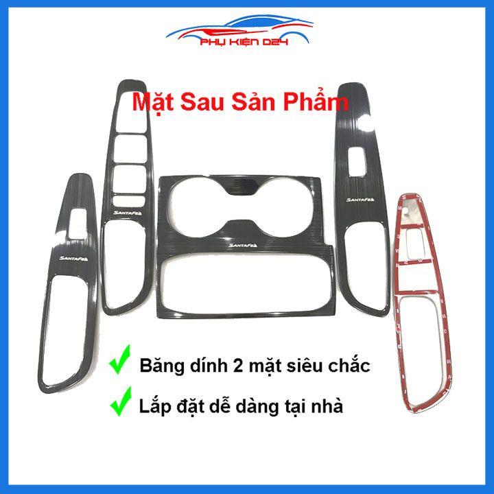 Ốp nội thất Santafe 2019-2020-2021-2022 vân Titan bảo vệ chống trầy xước và làm đẹp xe