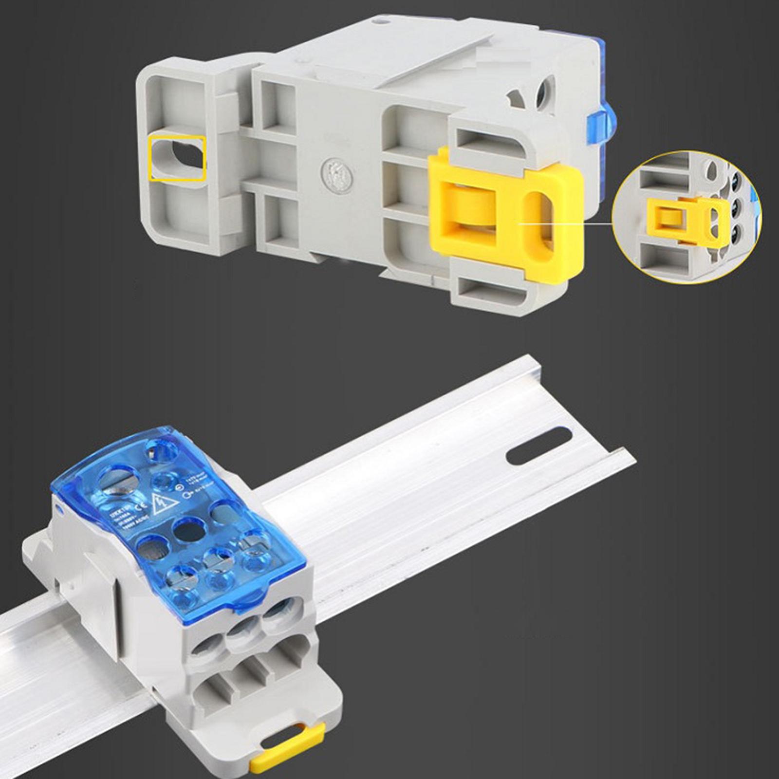 Din Rail Terminal Case Block Distribution Box, Electrical Junction Box for Power Distribution Cabinets