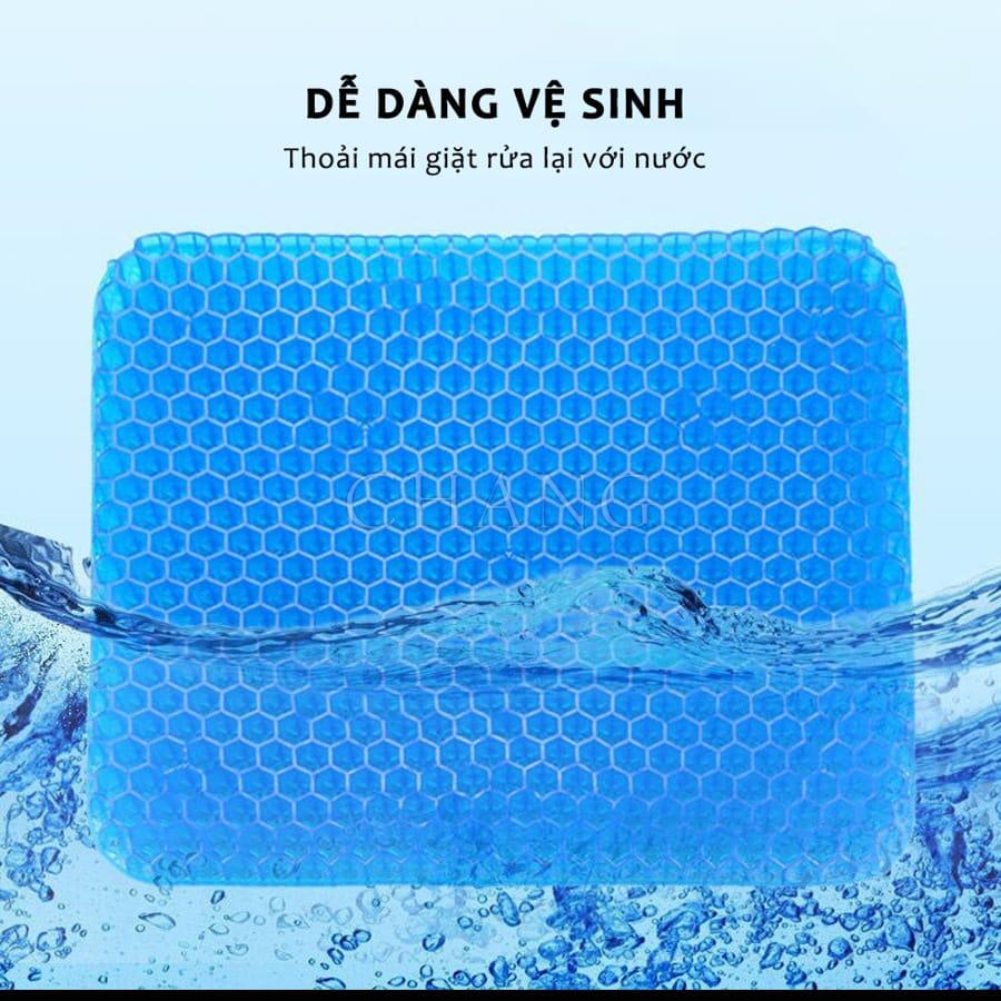 Đệm Ngồi 3D 2 Lớp Thoáng Khí - Đệm Gel Tổ Ong Lót Ghế Trên Ô Tô Êm Ái Tránh Đau Mỏi Khi Ngồi Lâu