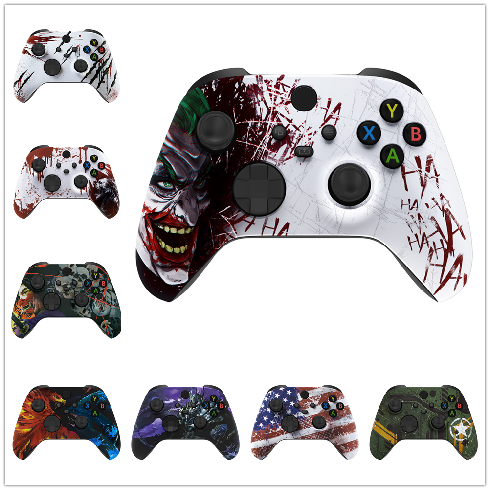 Mẫu cực đoan tùy chỉnh cảm ứng cảm ứng mềm mại phía trước vỏ bọc cho Xbox Series X/S Bộ điều khiển: Halloween CandyNight