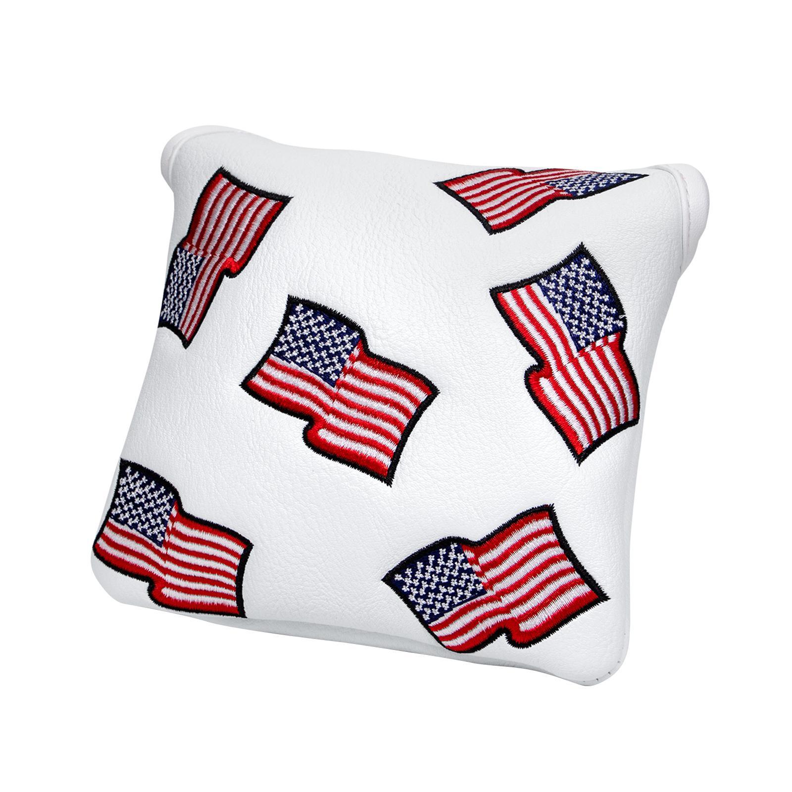 Golf Putter Head Cover Closure Artificial Leather Golf Center Shaft Putter Cover for Most Putter