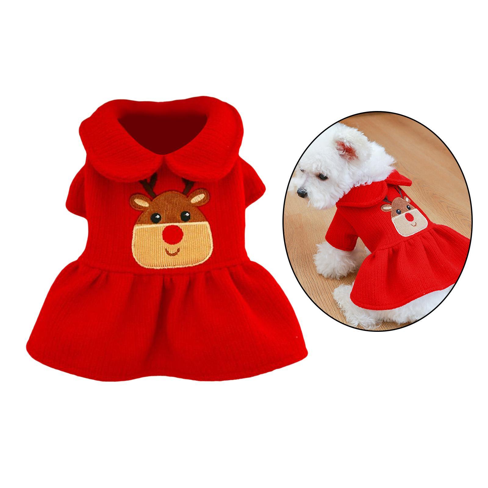 Winter Dog Clothes Small Dog Costume Party Clothes Skirt XS