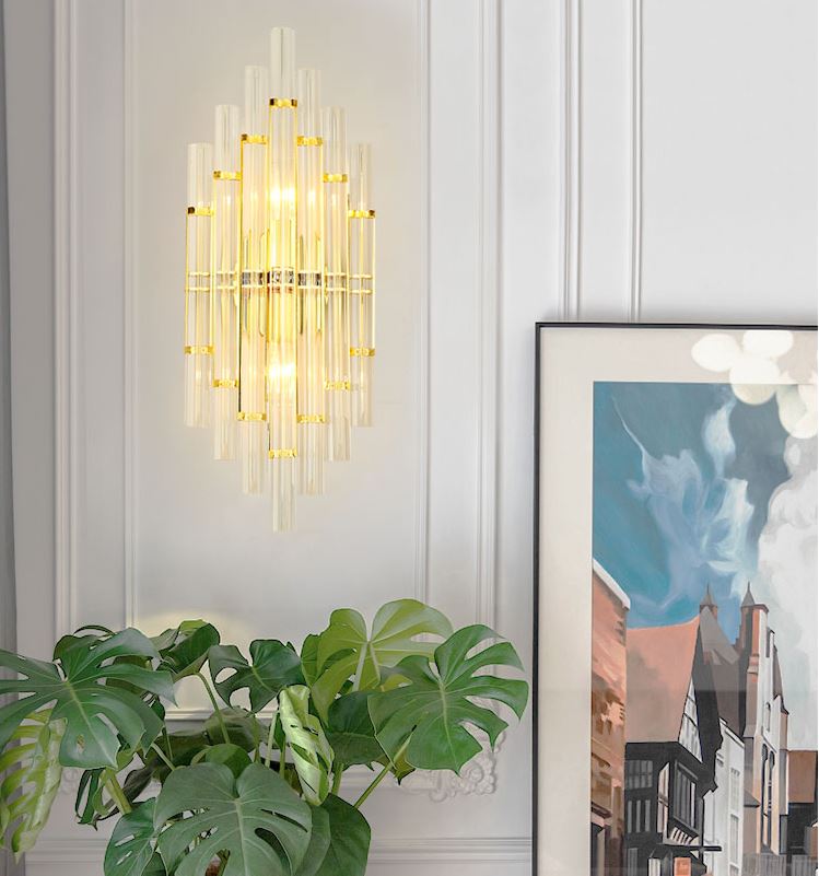 Đèn tường ZOSEN pha lê phong cách Bắc Âu sang trọng trang trí nhà cửa cao cấp - kèm bóng LED chuyên dụng.