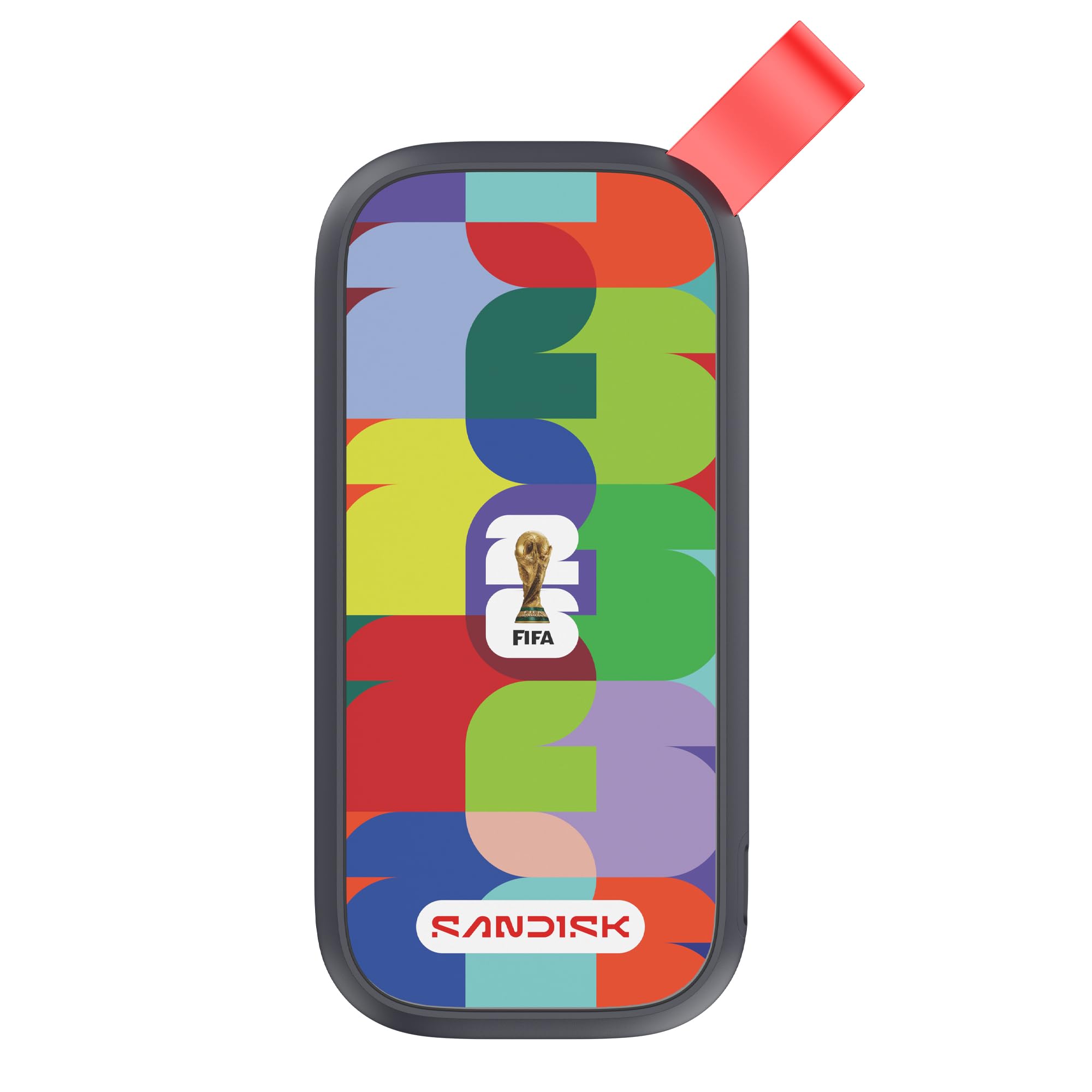 Ổ cứng di động SSD SanDisk FIFA World Cup 2026 Edition 1TB, 800MB/s, USB 3.2 gen 2 (SDSSDE30F-1T00-G25) - Hàng Chính Hãng