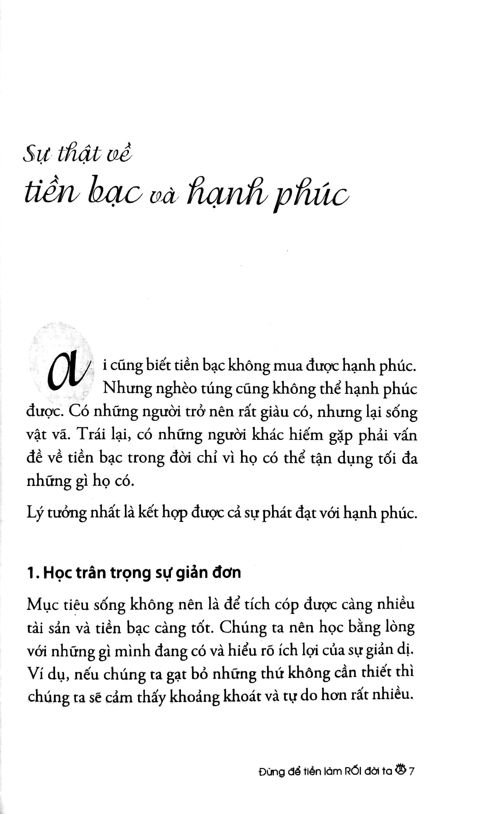 Đừng Để Tiền Làm Rối Đời Ta