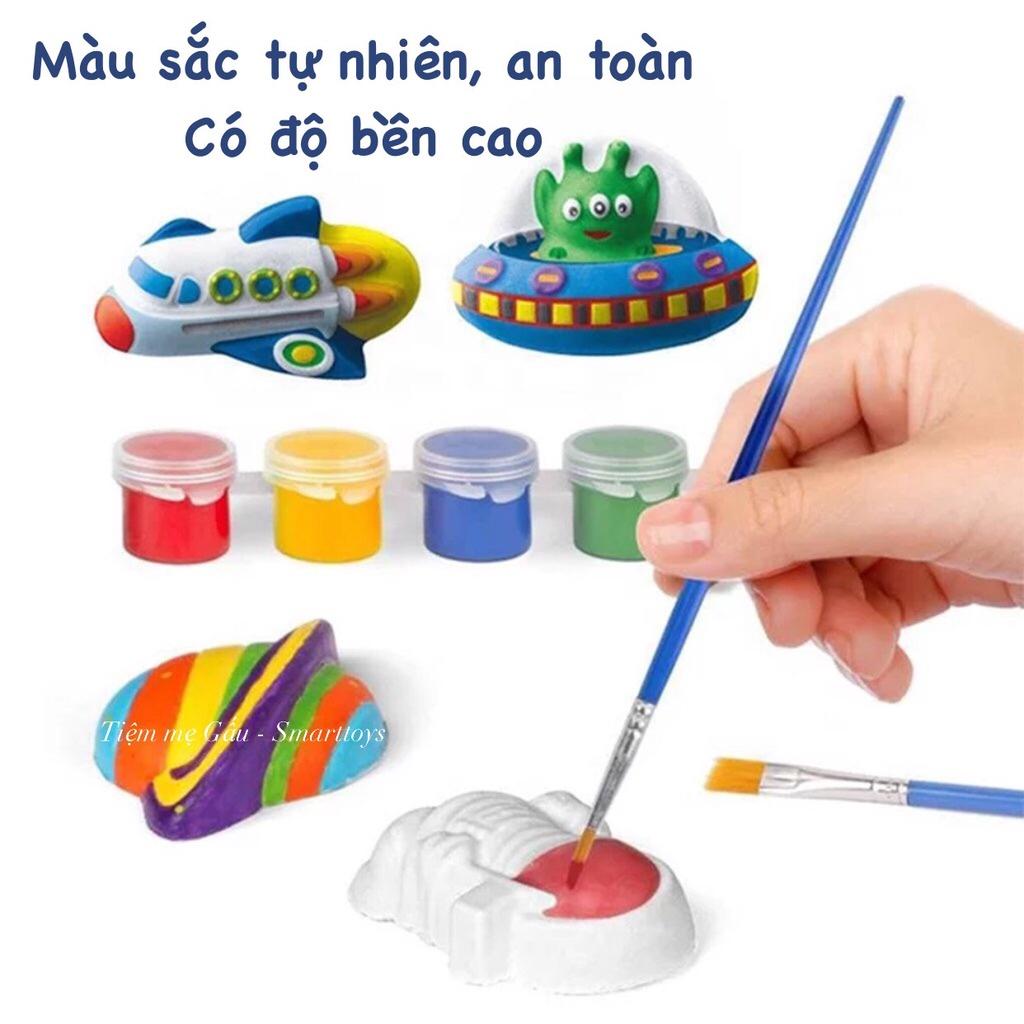 ĐỒ CHƠI TÔ TƯỢNG THẠCH CAO CHỦ ĐỀ ĐỘNG VẬT DIY ANIMALS PLASTIC GYPSUM PAINTING KÈM SẴN MÀU NƯỚC, CỌ VẼ