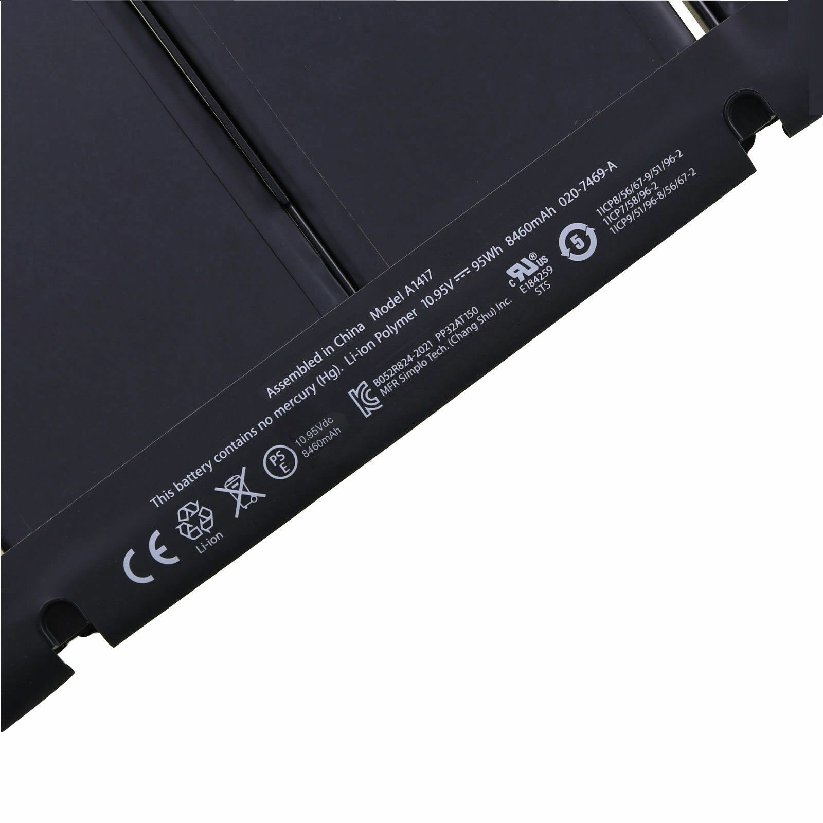 Pin dành cho Original Apple MacBook Pro 15" A1398 2011 2012 2013 A1417