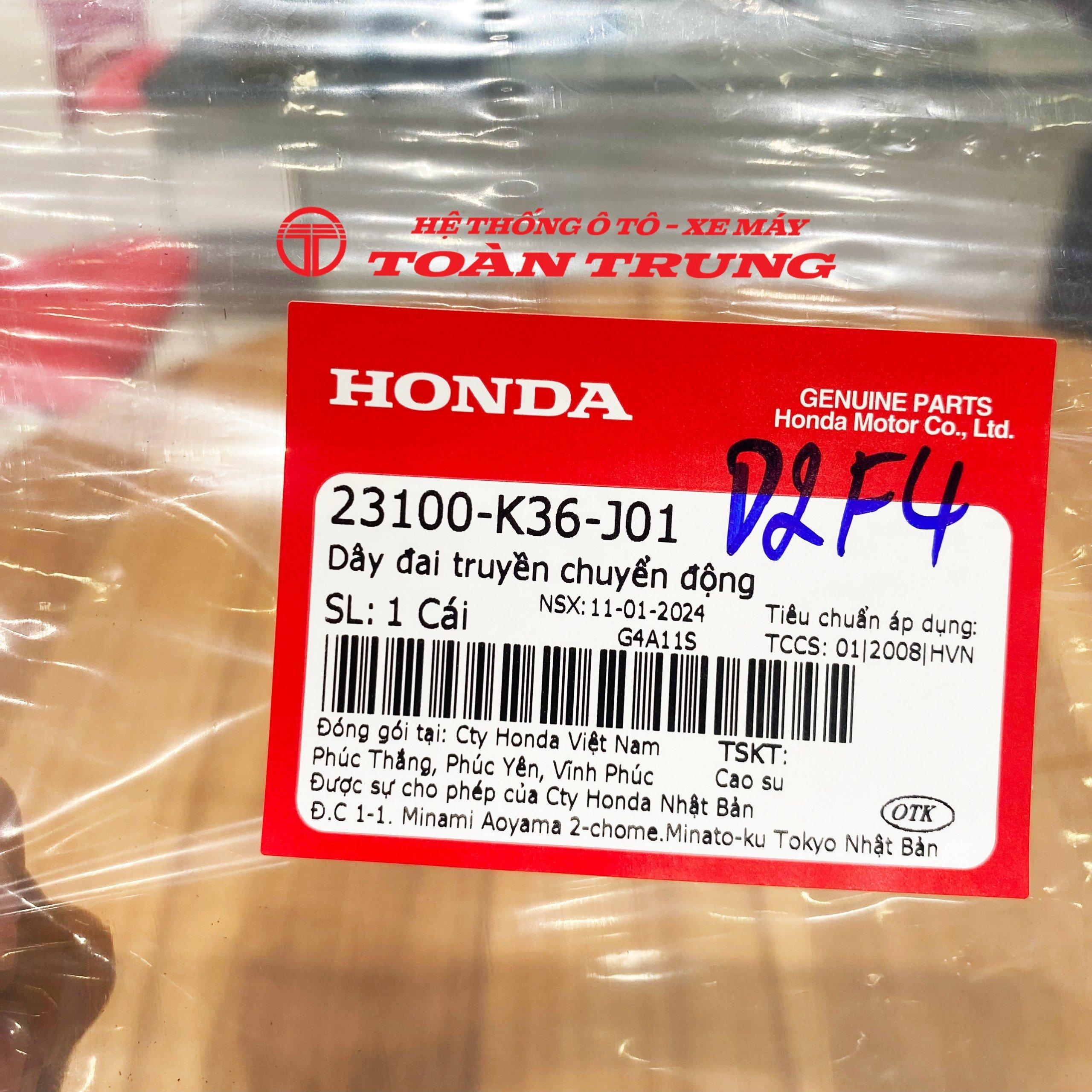 Dây đai truyền chuyển động Air Blade 150 (2020-2022) chính hãƞg Honda &quot;23100K36J01&quot;
