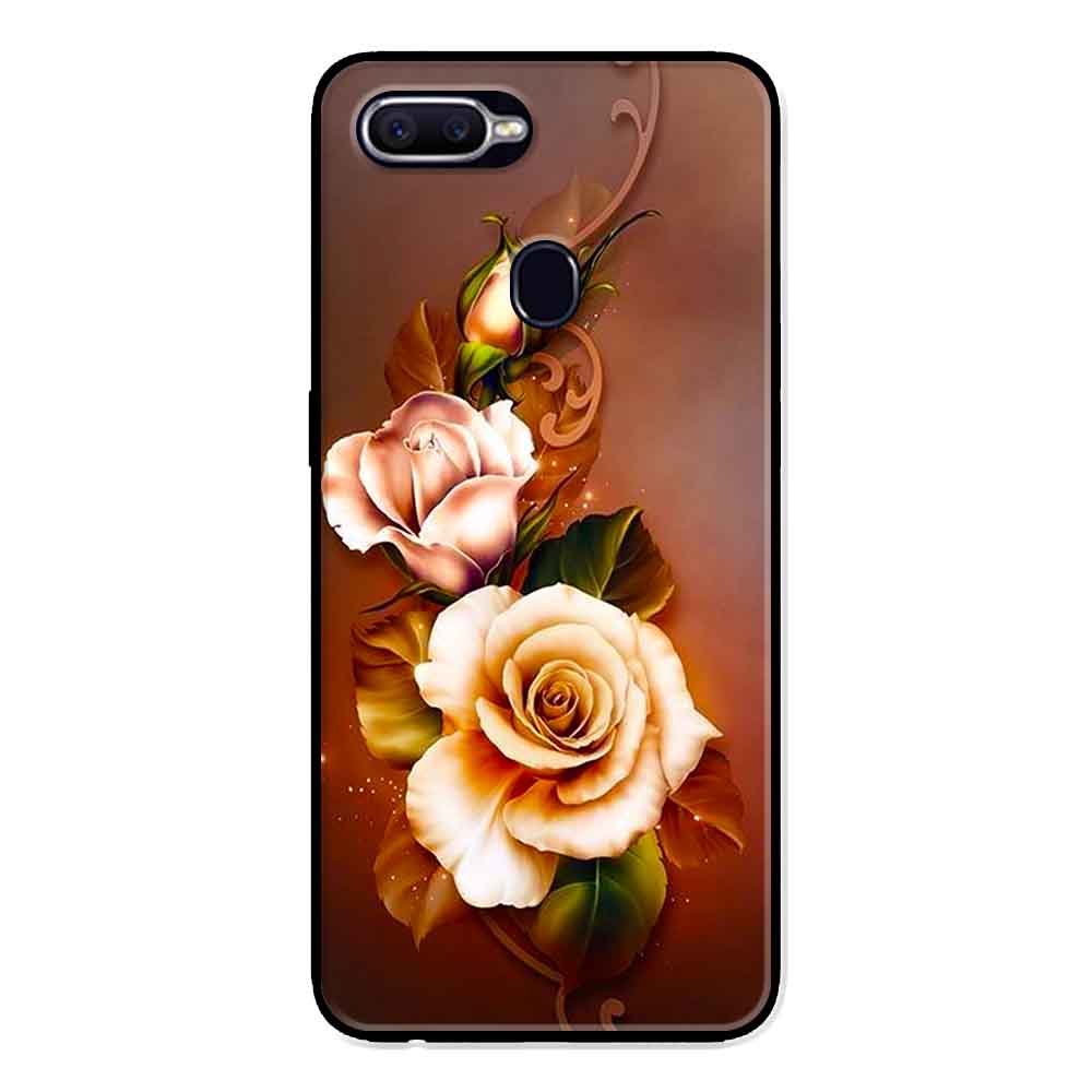 Ốp Lưng in cho Oppo F9 Mẫu Hoa Hồng - Hàng Chính Hãng