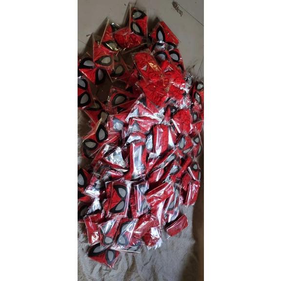 Mặt nạ hình người nhện dubaba cho lễ Halloween-Mặt nạ Người Nhện vải trùm đầu-Mặt nạ Người Nhện có đèn, có nhạc