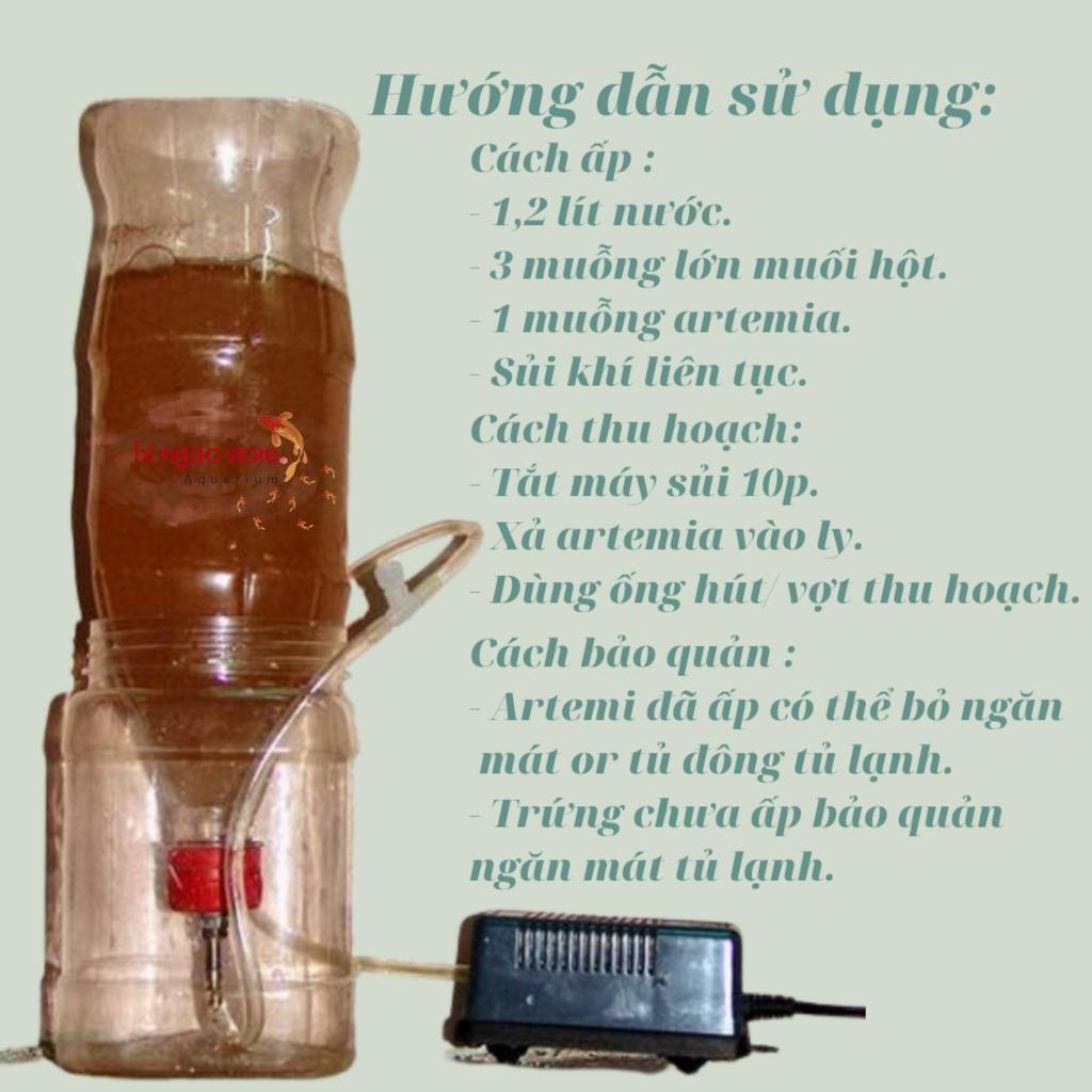 Artemia Vĩnh Châu Tỉ Lệ Nở Cao - Thức ăn cá cảnh | HNS.