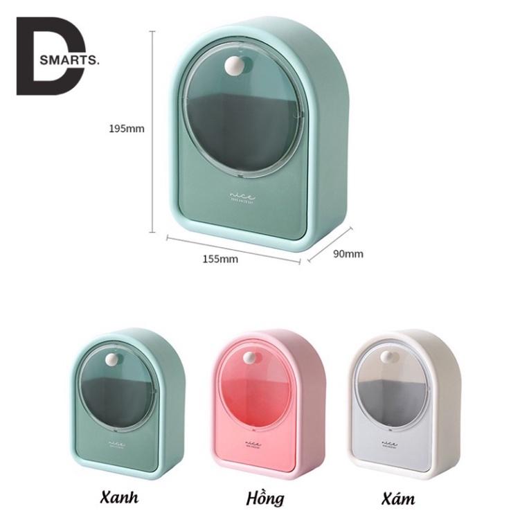 Hộp Đựng Tăm Bông Dán tường - Hộp đựng đồ đa năng chất liệu HIPS