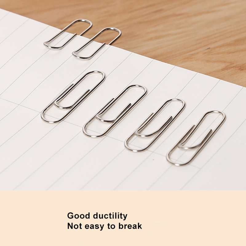 Stationery, Paper Clip, Silver / multicolor, 33mm / 55mm size【lyfs