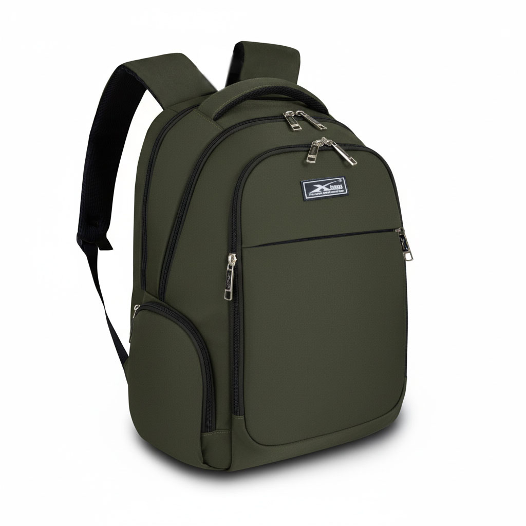 Balo du lịch chống nước cao cấp Xbags Travel – Balo phượt cỡ lớn, nhiều ngăn tiện lợi, bền đẹp xanh rêu thời trang XB1001