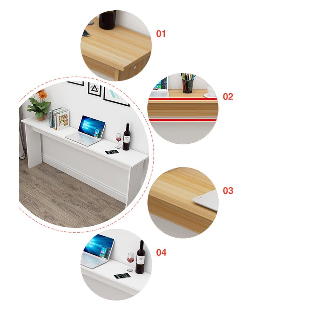 Bàn làm việc thông minh tiết kiệm không gian , bàn gỗ nhỏ decor cho phòng nhỏ hẹp 100x30x72cm