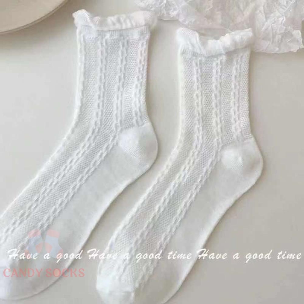 Tất nữ vớ nữ cổ trung, Set 5 đôi tất nữ phong cách Hàn Quốc, co dãn 4 chiều, chất liệu cotton Hàn cao cấp TN-169