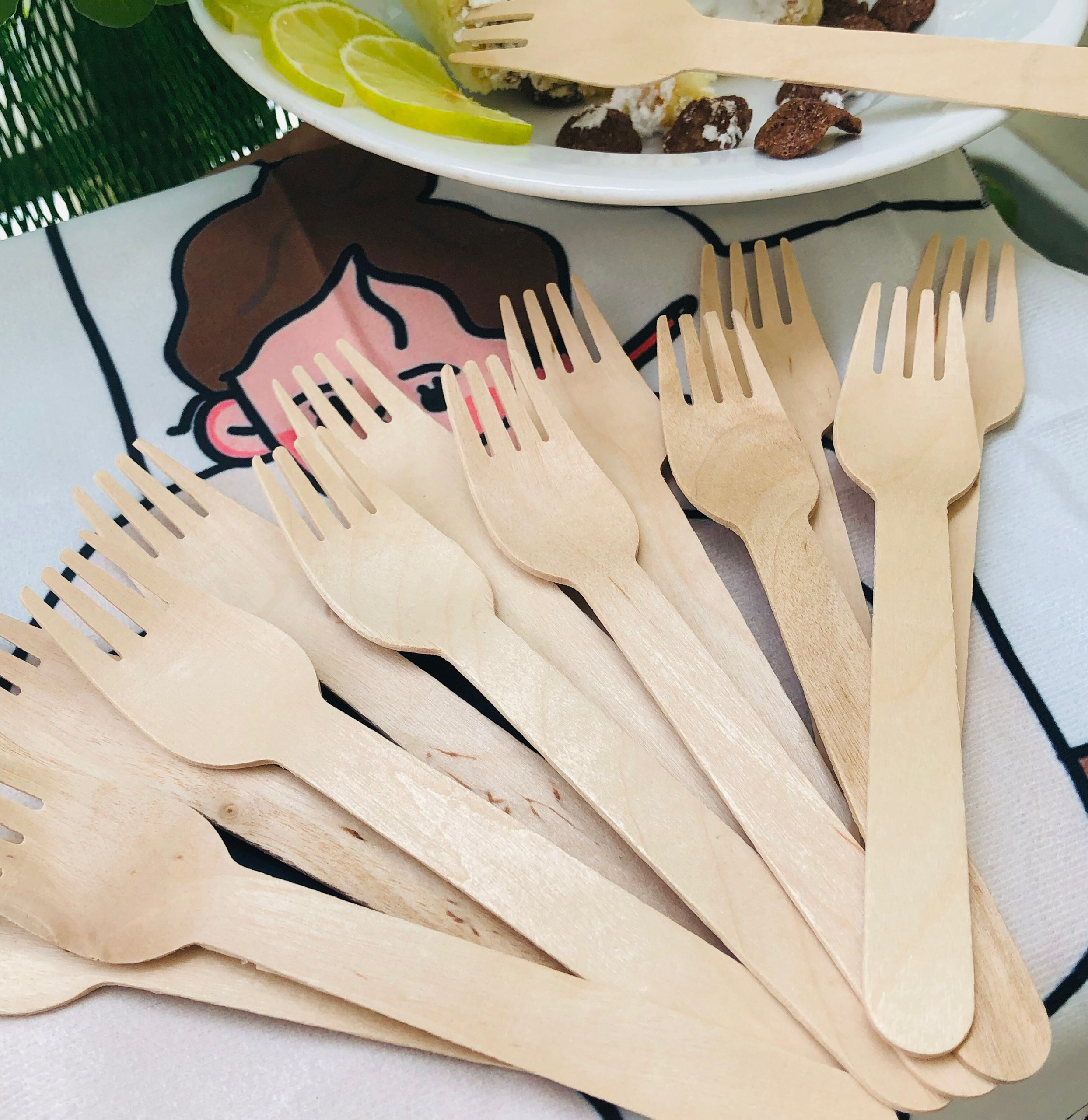 Dĩa Gỗ KETILO Cao Cấp, COMBO 20 Cái. Dùng 1 Lần Tiện Lợi, Không Sử Dụng Hóa Chất Độc Hại - CHÍNH HÃNG DN002
