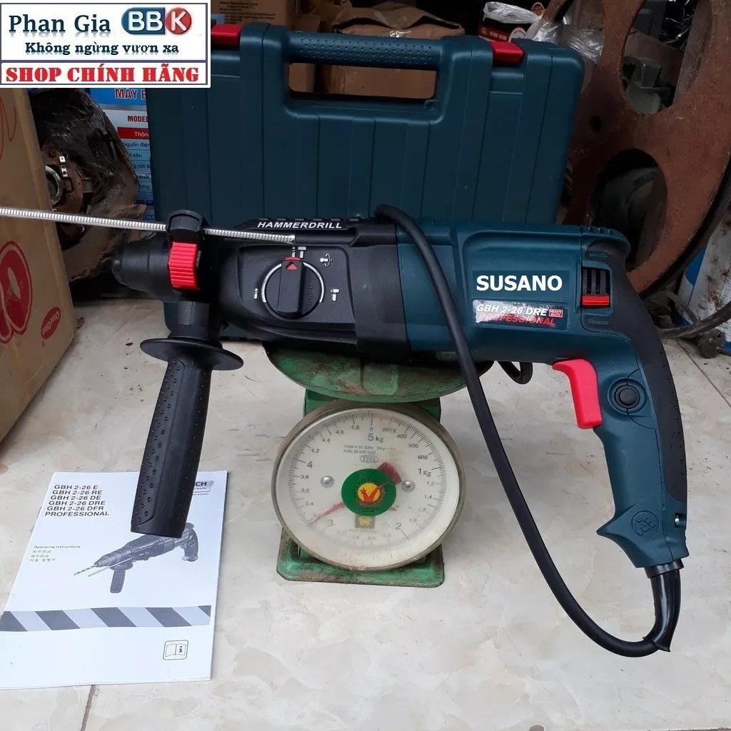 (LOẠI 1) Máy Khoan Đục Bê Tông SUSANO 1200W, 3 Chế Độ 2-26 Cam kết 100% Ruột Đồng Máy Khỏe Chạy Êm Bền