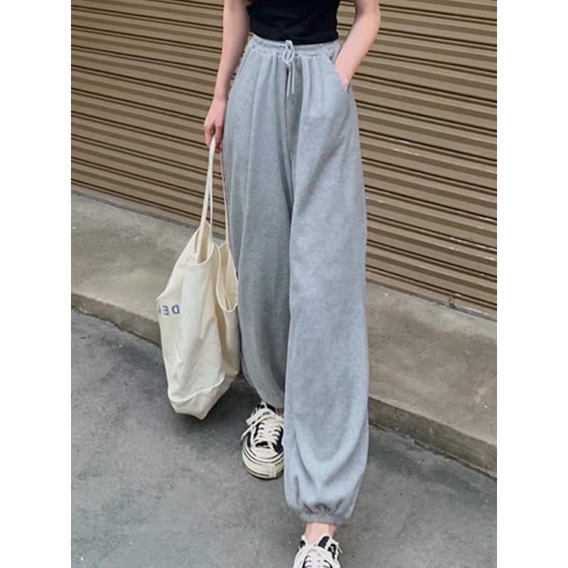 Quần nỉ ống BOOM Unisex - Jogger thun trơn cạp chun dáng rộng, mặc ở nhà đi ngủ ulzzang HOT