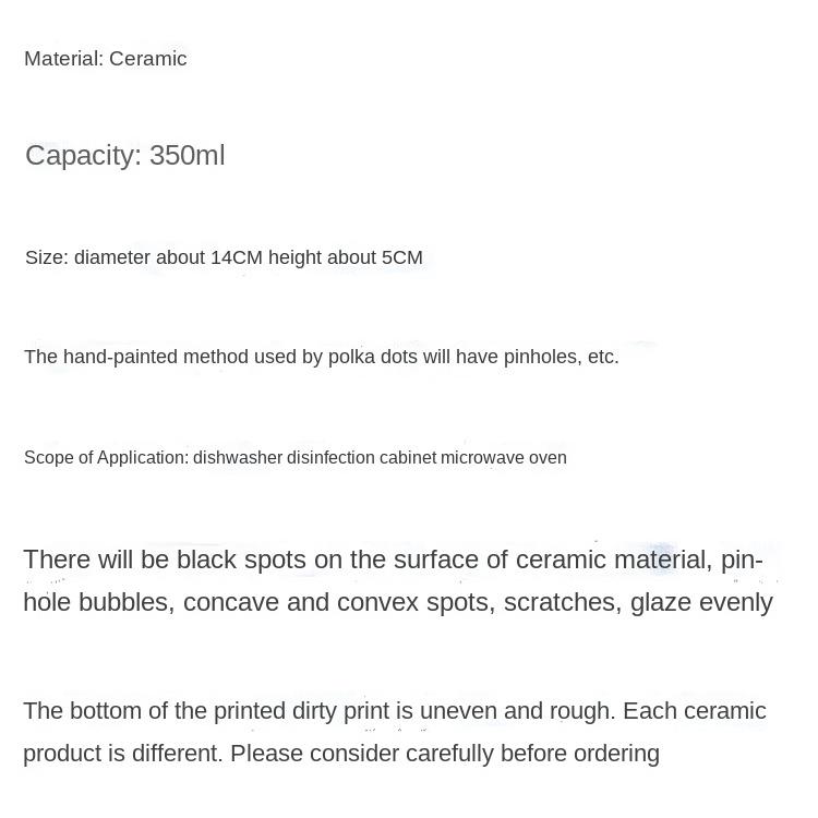 Bát Gốm Hàn Quốc Dễ Thương Đa Ứng Dụng Cho Nhà Ở