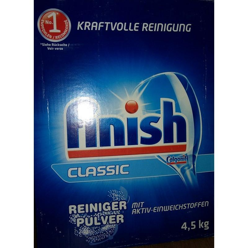 Bột rửa bát Finish 4,5 kg + muối rửa bát Finish 1,2 kg + nuớc làm bóng Finish 400ml (Đức )