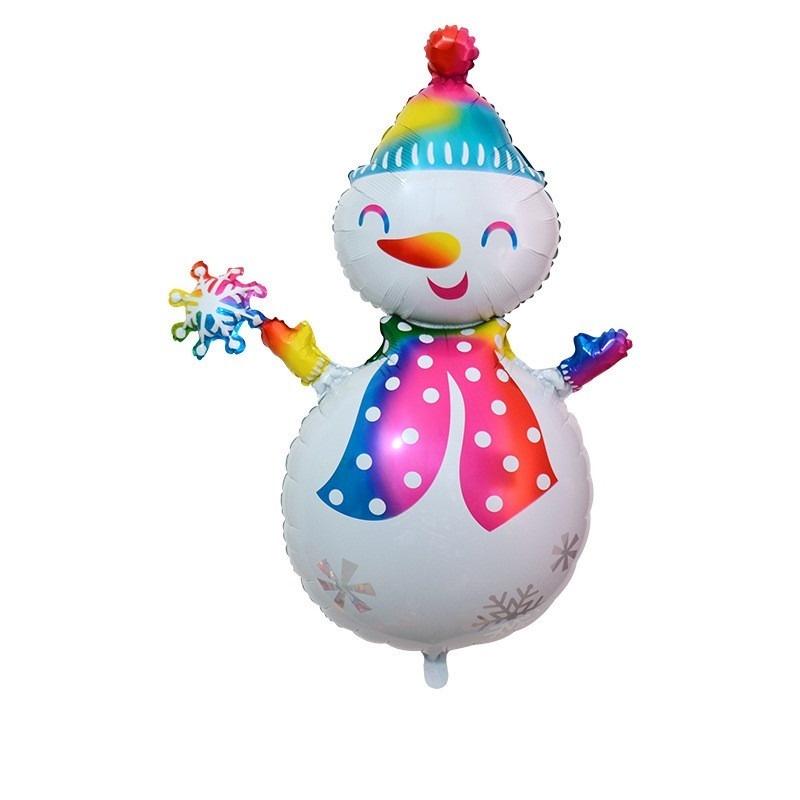 Bong bóng lá nhôm hình ông già noel/người tuyết/tuần lộc trang trí giáng sinh