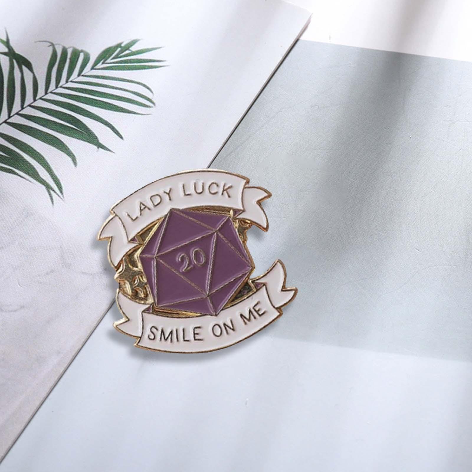 Lady Luck ME Brooch Badge Shirt Clothes Decor