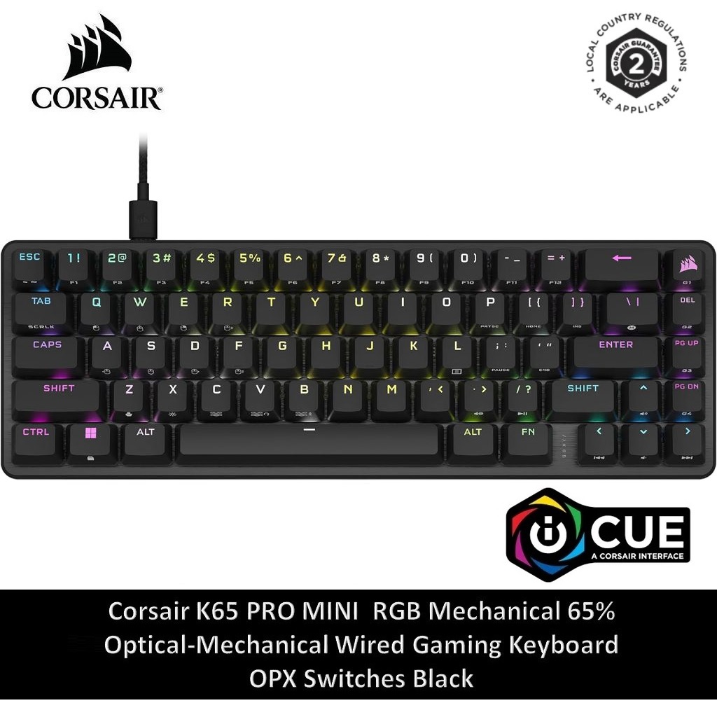 Bàn phím Corsair K65 PRO MINI RGB OPX_Mới, hàng chính hãng