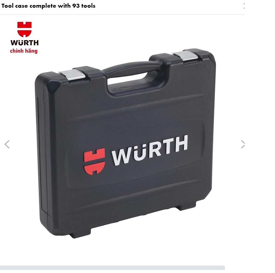 BỘ CÔNG CỤ SỬA CHỮA 93 CHI TIẾT WURTH