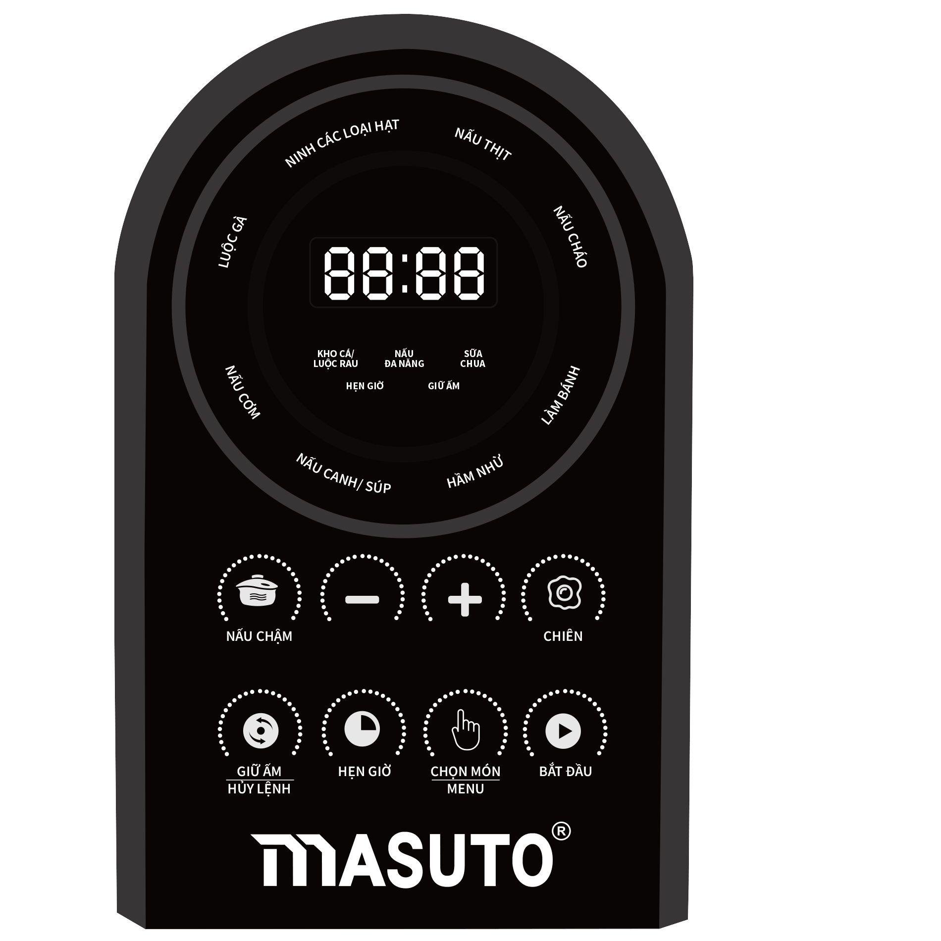 Nồi áp suất điện đa năng Masuto 6L chế độ ninh hầm chậm giữ nguyên 90% chất dinh dưỡng tặng-HÀNG CHÍNH HÃNG
