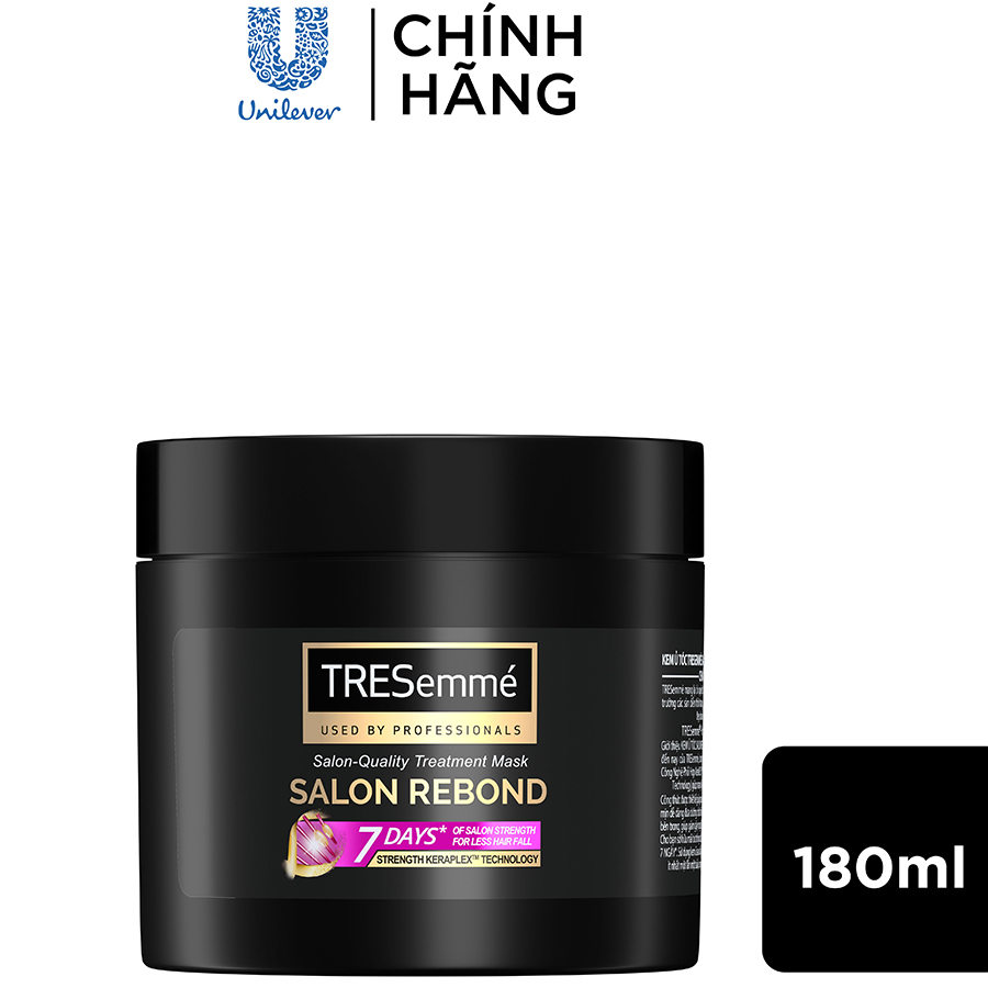 Kem Ủ TRESemmé Salon Rebond Công Nghệ Phối Hợp Strength KeraPLEX Ngăn Gãy Rụng 180ml