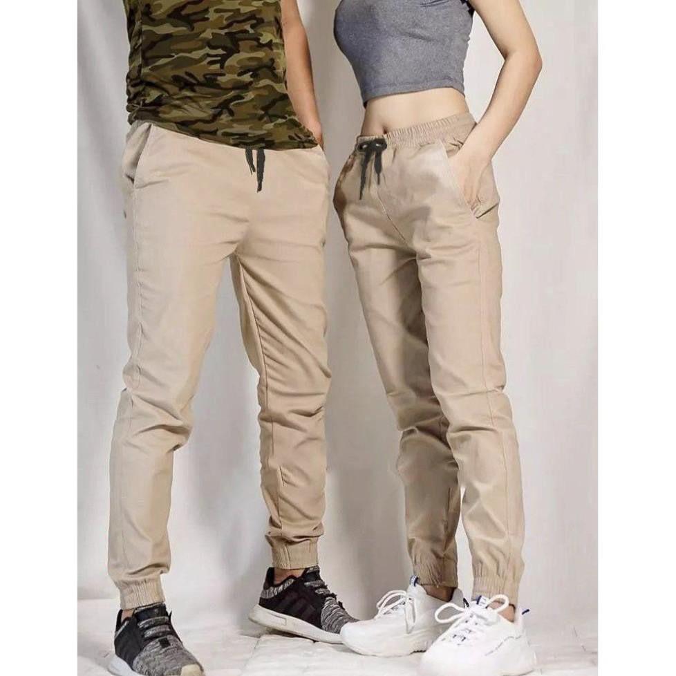 Quần Jogger kaki nam nữ, Quần ống bó thời trang nam nữ, quần giáng body