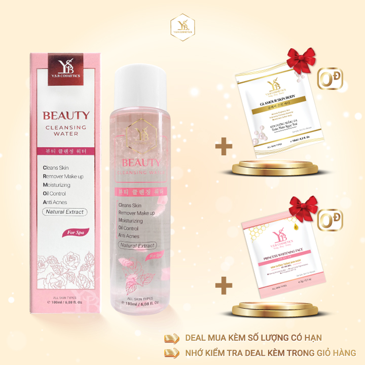 Nước tẩy trang đa chức năng Hoa Hồng BEAUTY CLEANSING WATER