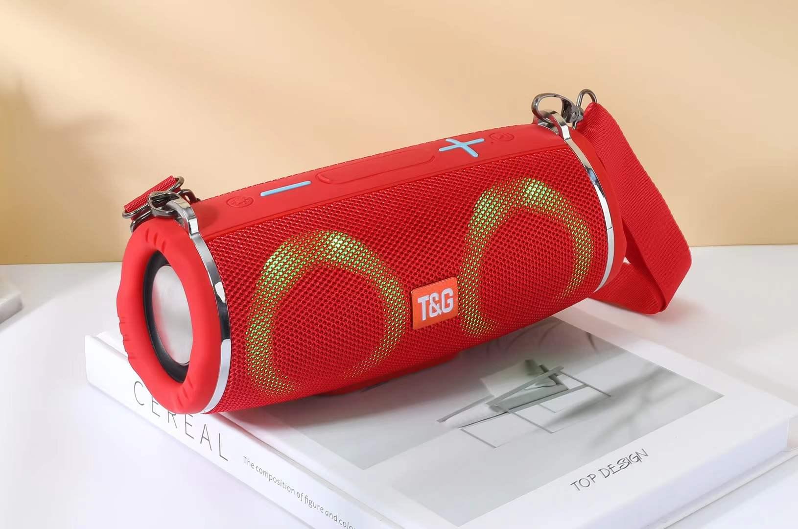 Eonko new TG642 Diễn giả không dây di động với Bluetooth TF USB FM AUX Handsfree LED Light Shrans