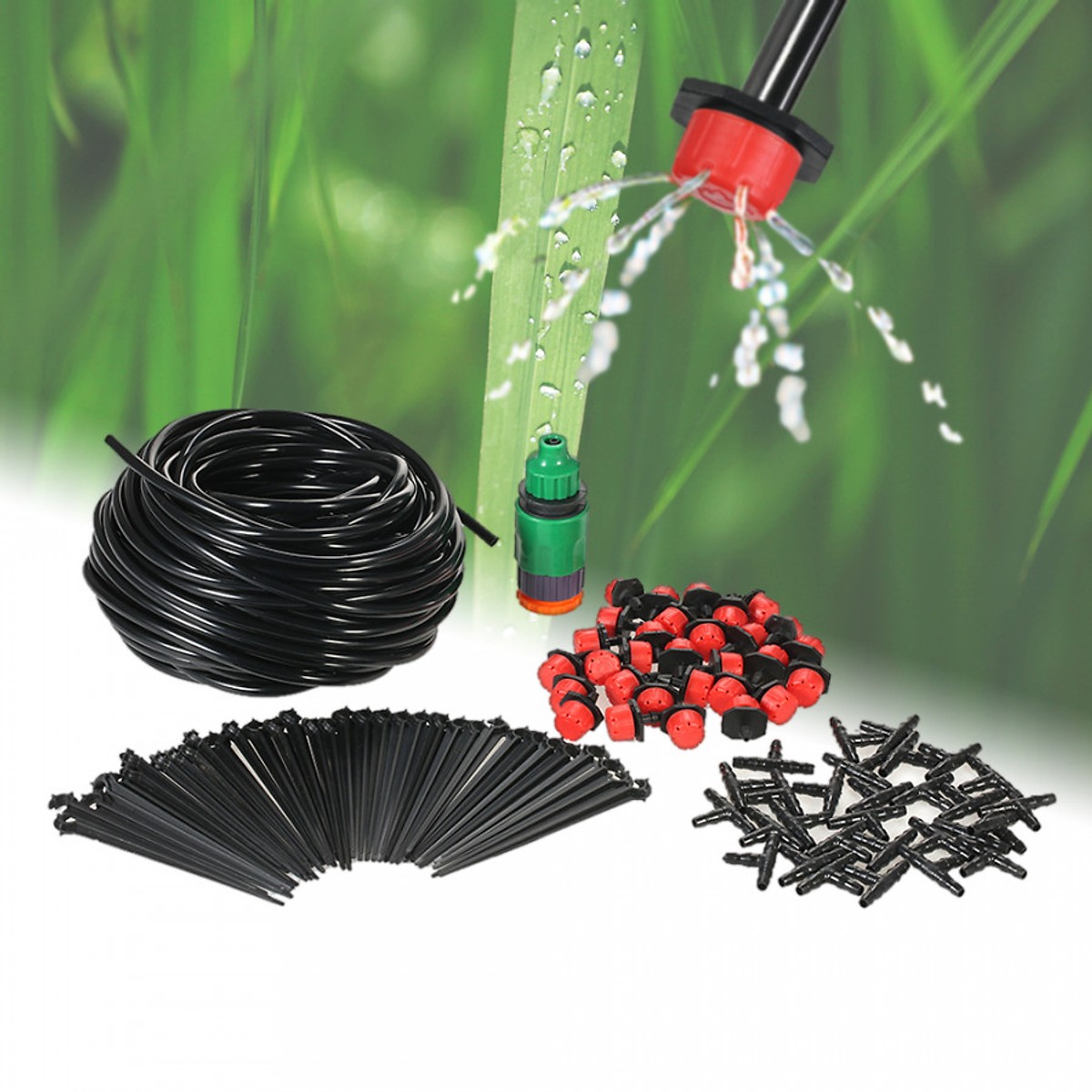 Hệ Thống Vòi Tưới Vườn Nhỏ Giọt Cài Đặt Thời Gian Tự Động