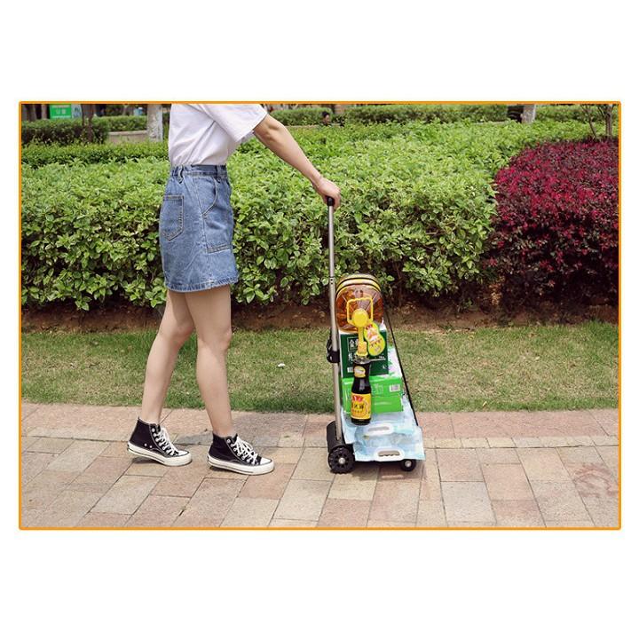 Xe đẩy hàng 4 bánh cao cấp( có thể gấp gọn) siêu nhẹ 1,68kg