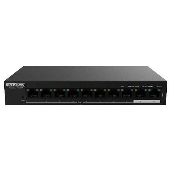 Bộ chuyển đổi 10-Port 10/100Mbps PoE Powered -SW1008P - Hàng Chính Hãng