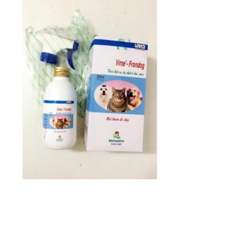 Xịt ve rận cho chó mèo VIME FRONDOG 250ML