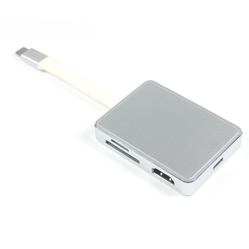 MacBook 7 in 1 4K HDMI Multiport Type-C Port USB Hub Card Reader Adapter
