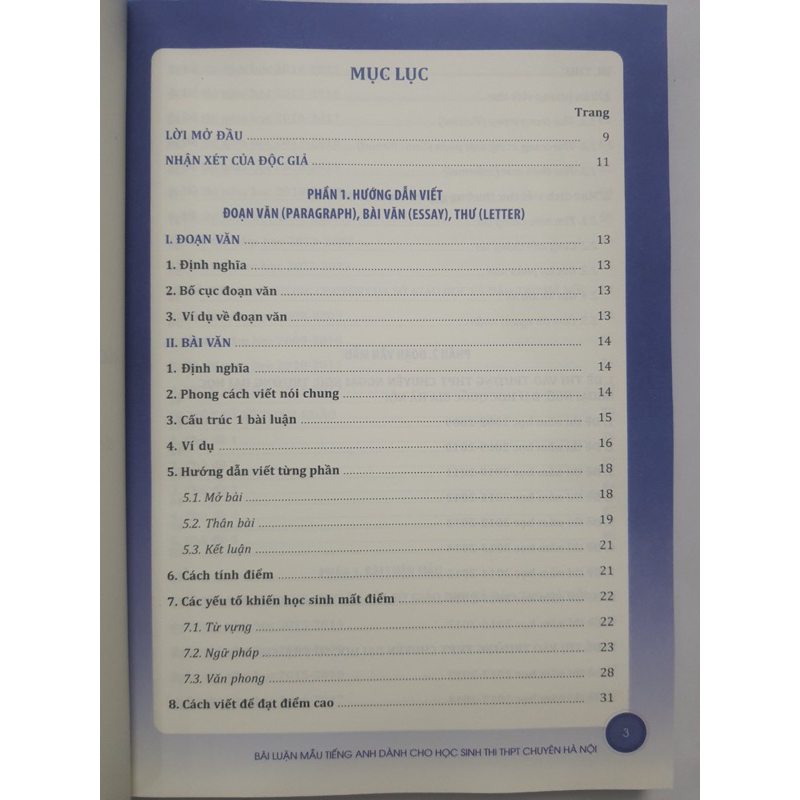 Sách - Bài luận mẫu tiếng anh dành cho học sinh thi THPT chuyên Hà Nội ( 2023 )