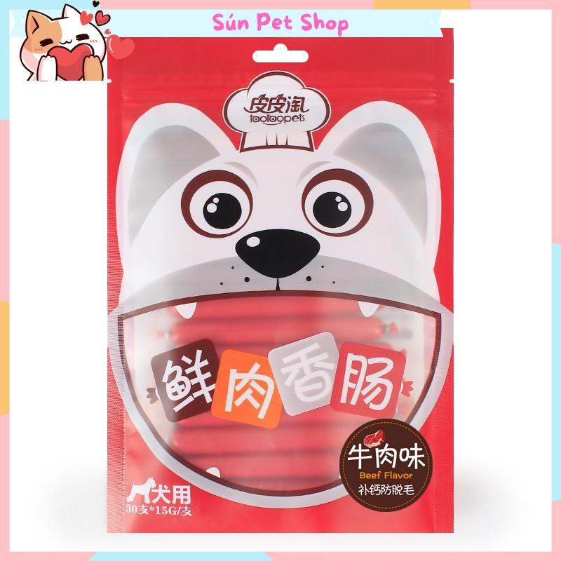 Xúc xích dinh dưỡng cao cấp Taotaopets cho thú cưng 500g (Xúc xích ăn liền bổ sung dưỡng chất cho chó mèo)