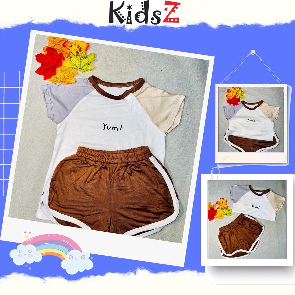 Bộ quần áo trẻ em cộc tay chất vải thun lạnh, phong cách Hàn Quốc cho bé size từ 4-18kg