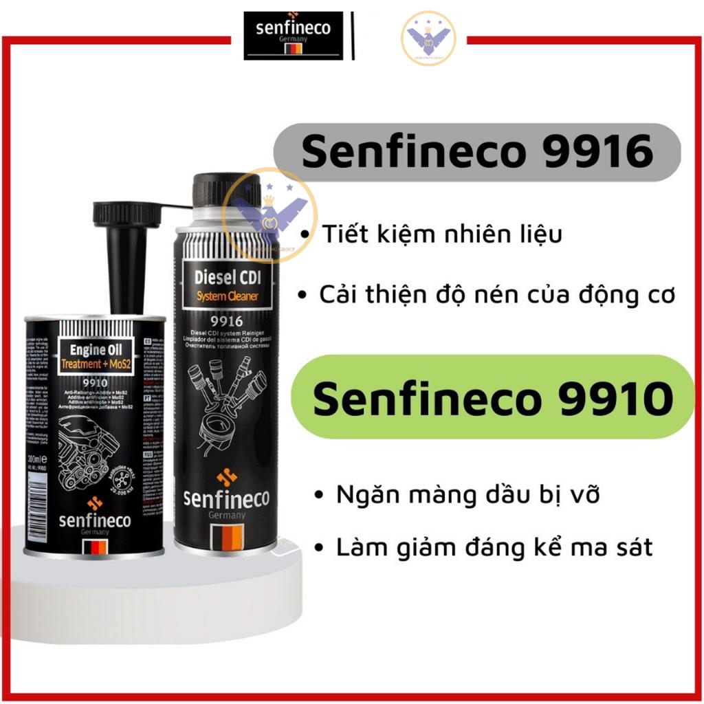 Combo Cao Cấp Bảo Vệ &amp; Vệ Sinh Động Cơ Dầu Senfineco 9916+9910