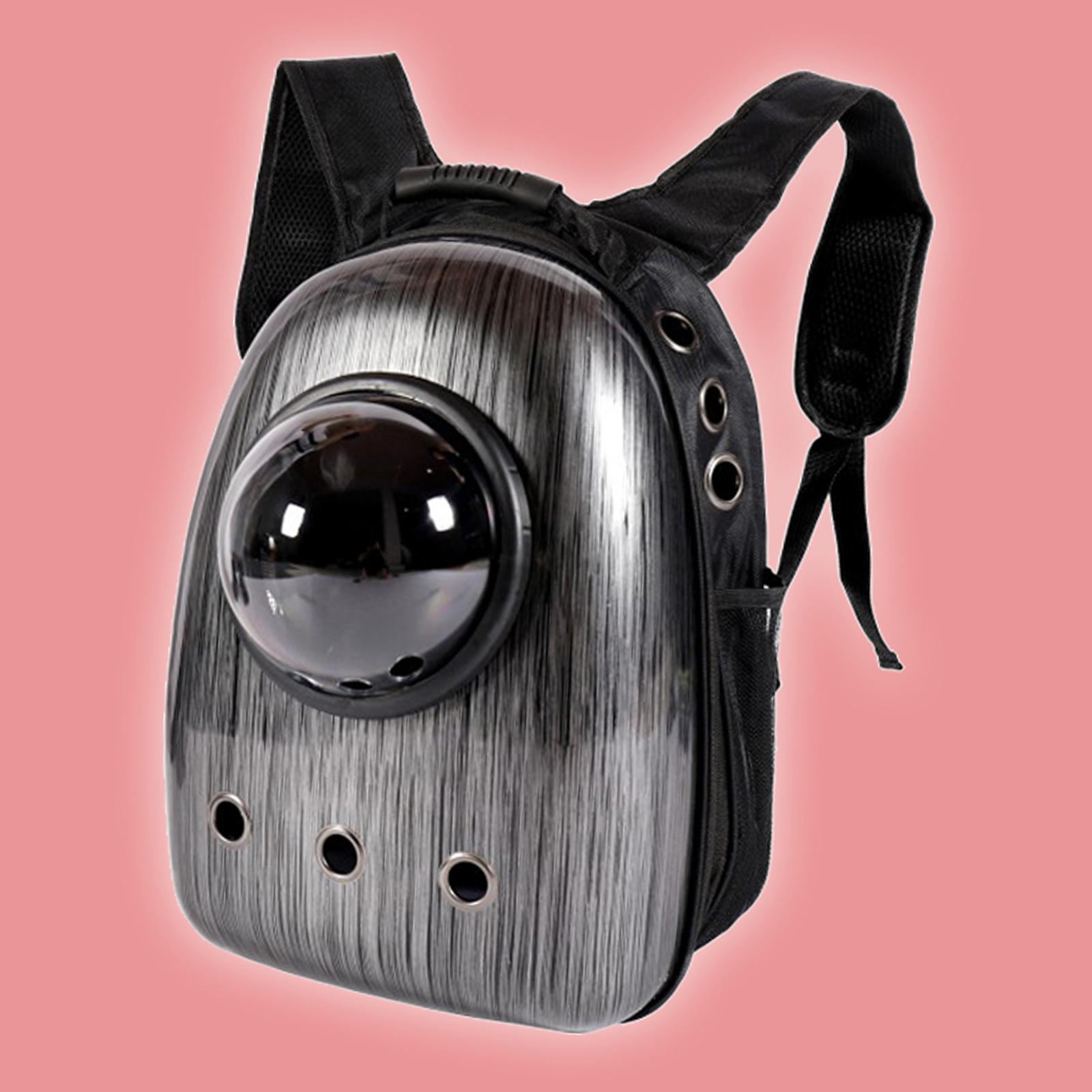 Pet Carrier Parrot Bird Dogs Cat Travel Bag Space Capsule Backpack Black