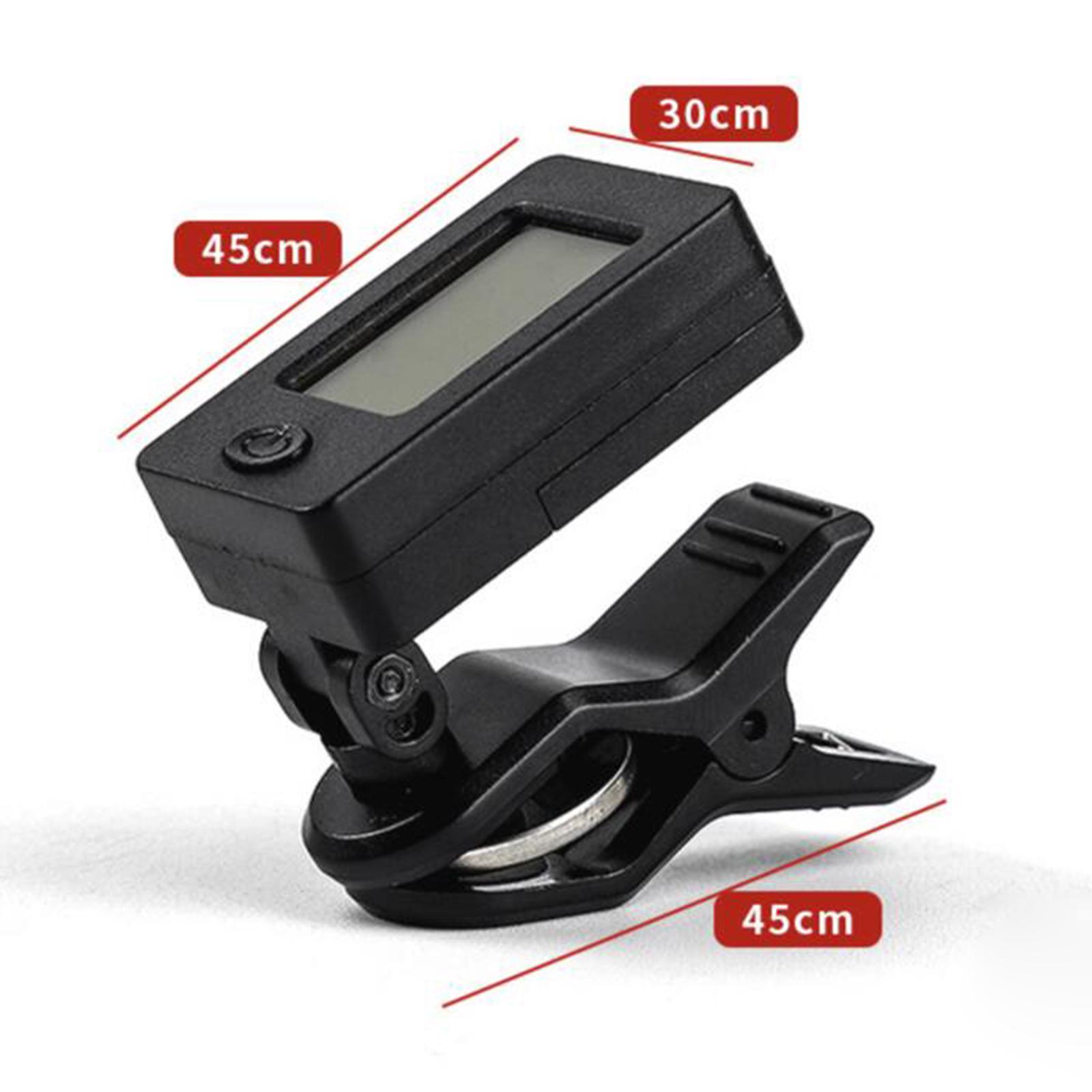 Clip on Tuner Guitar Tuner Bass Tuner Portable High Sensitivity Quick & Accurate Tuning Multifunction for Violin Guitar Stringed Instruments