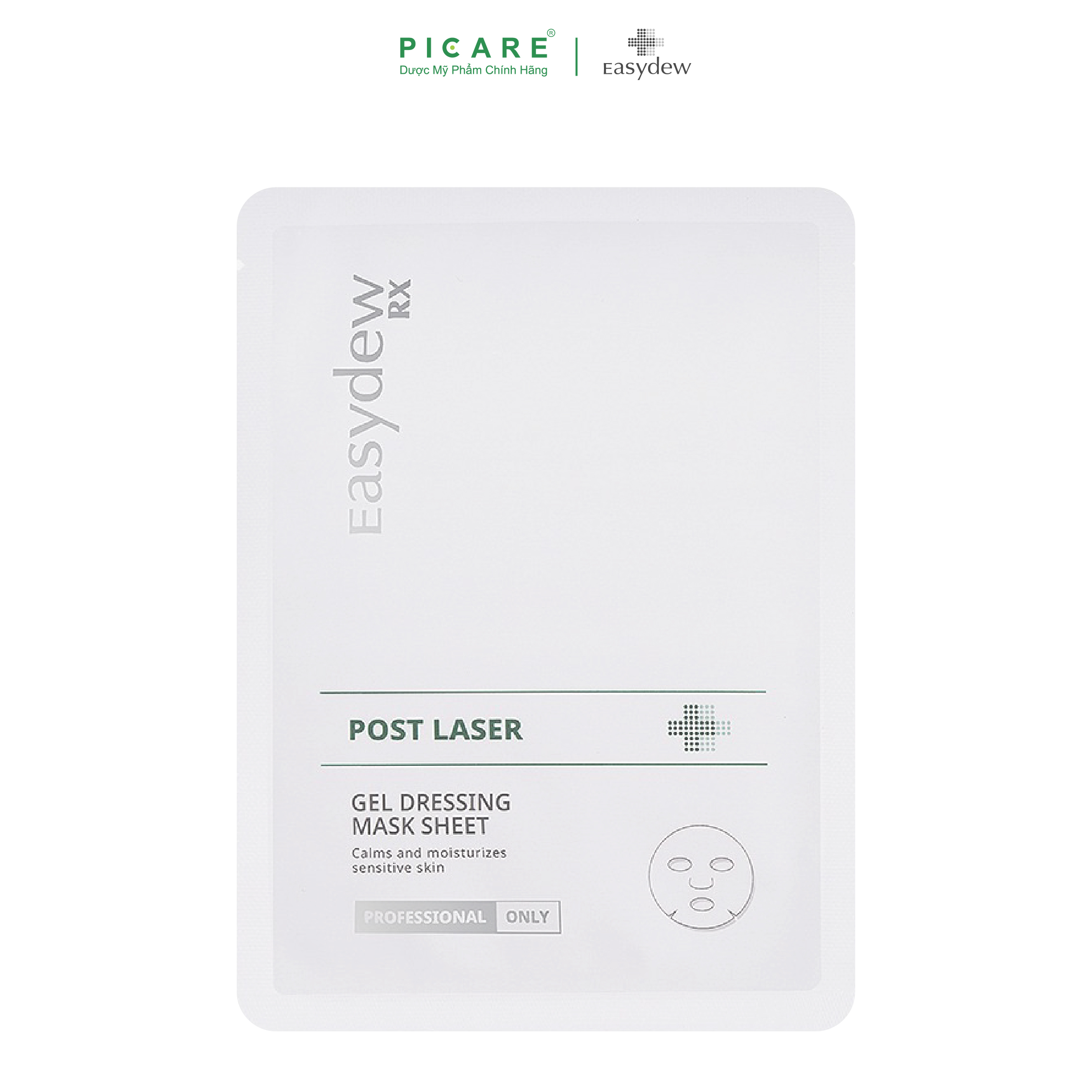 Mặt Nạ Easydew Rx Phục Hồi, Giảm Kích Ứng Post Laser Gel Dessing Mask Sheet (1 cái)