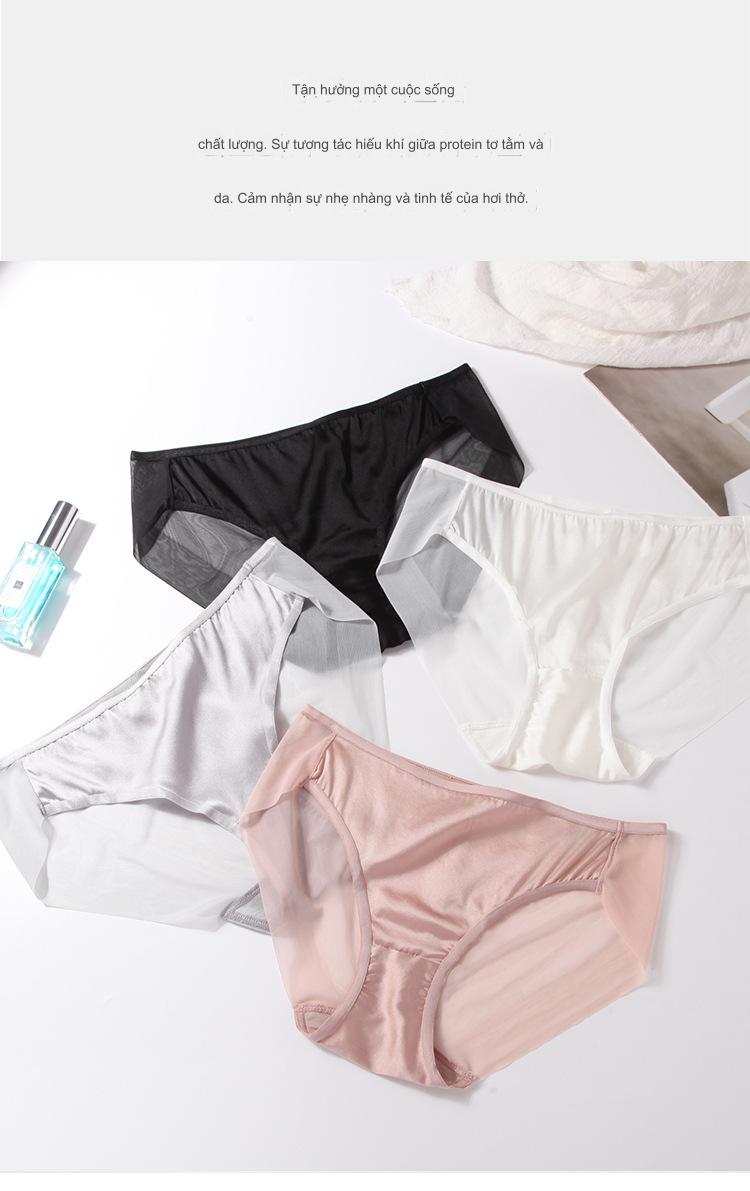 Combo 5 Quần Lót Nữ Lụa Satin Trơn Voronin 5472 – Siêu Mềm Mượt, Ôm Khít Tự Nhiên