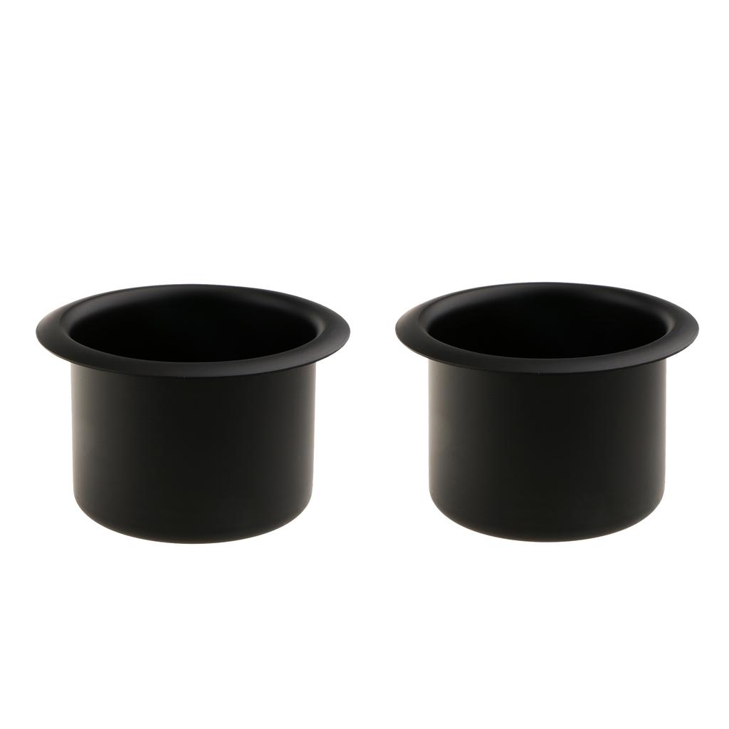 6x Aluminum Alloy Cup Drink Holder for Marine Boat Car Truck Camper RV Black