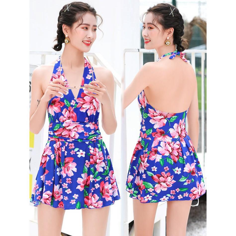 Đồ Bơi Một Mảnh Dạng Váy Hoa Xinh AT127 Shop Mây Bikini Áo Tắm